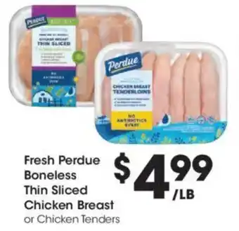 Kroger Fresh Perdue Boneless Thin Sliced Chicken Breast offer
