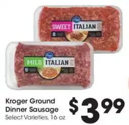Kroger Kroger Ground Dinner Sausage offer