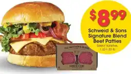 Kroger Schweid & Sons Signature Blend Beef Patties offer