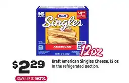 Grocery Outlet Kraft American Singles Cheese, 12 oz offer