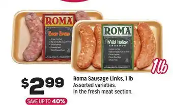 Grocery Outlet Roma Sausage Links, 1 lb offer