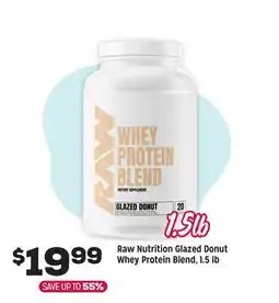 Grocery Outlet Raw Nutrition Glazed Donut Whey Protein Blend offer
