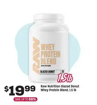 Grocery Outlet Raw Nutrition Glazed Donut Whey Protein Blend offer