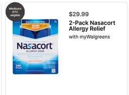 Walgreens 2-Pack Nasacort Allergy Relief offer