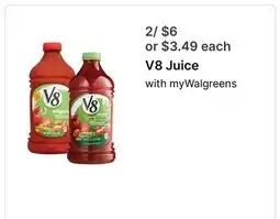Walgreens V8 Juice offer