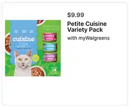 Walgreens Petite Cuisine Variety Pack offer
