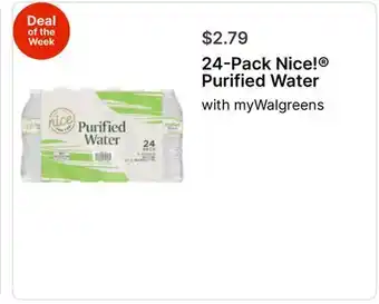 Walgreens 24-Pack Nice! Purified Water offer