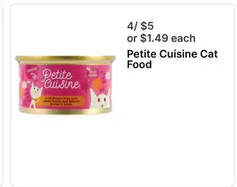 Walgreens Petite Cuisine Cat Food offer