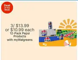 Walgreens 12-Pack Pepsi Products offer