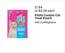 Walgreens Petite Cuisine Cat Treat Pouch offer