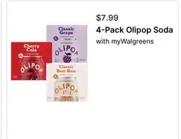 Walgreens 4-Pack Olipop Soda offer