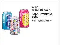 Walgreens Poppi Prebiotic Soda offer