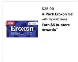 Walgreens 4-Pack Eroxon Gel offer