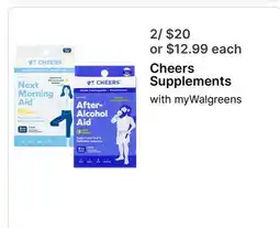 Walgreens Cheers Supplements offer