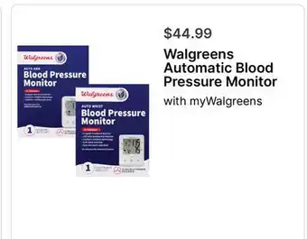 Walgreens Walgreens Automatic Blood Pressure Monitor offer