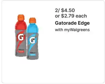 Walgreens Gatorade Edge offer