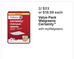 Walgreens Walgreens Certainty offer