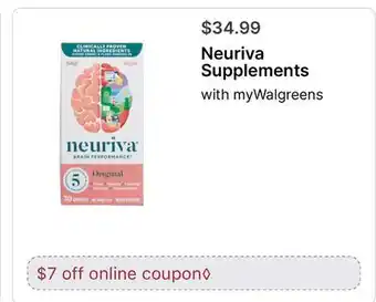 Walgreens Neuriva Supplements offer