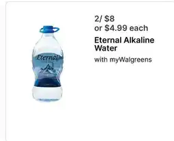 Walgreens Eternal Alkaline Water offer