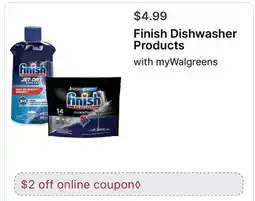 Walgreens Finish Dishwasher Products offer