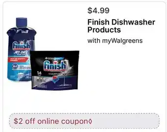Walgreens Finish Dishwasher Products offer