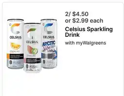Walgreens Celsius Sparkling Drink offer