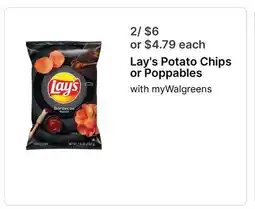 Walgreens Lay's Potato Chips or Poppables offer