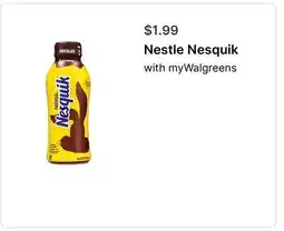 Walgreens Nestle Nesquik offer