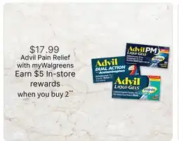 Walgreens Advil Pain Relief offer