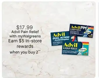 Walgreens Advil Pain Relief offer
