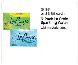 Walgreens 6-Pack La Croix Sparkling Water offer