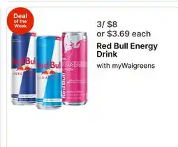 Walgreens Red Bull Energy Drink offer