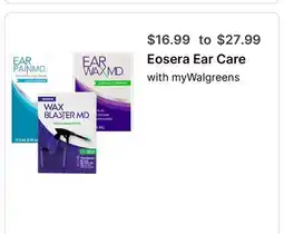 Walgreens Eosera Ear Care offer