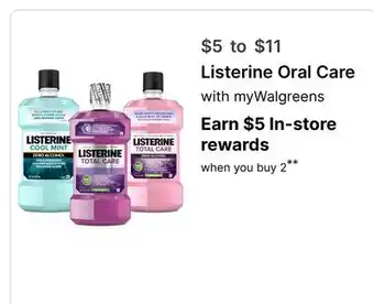 Walgreens Listerine Oral Care offer