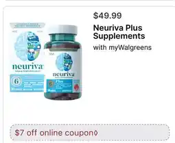 Walgreens Neuriva Plus Supplements offer