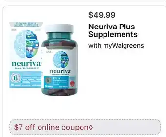 Walgreens Neuriva Plus Supplements offer