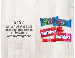 Walgreens Jolly Rancher Ropes or Twizzlers offer