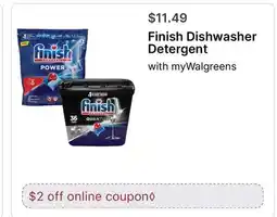 Walgreens Finish Dishwasher Detergent offer