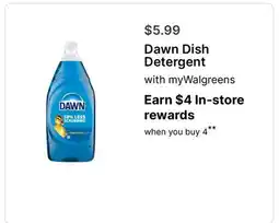 Walgreens Dawn Dish Detergent offer