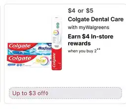 Walgreens Colgate Dental Care offer