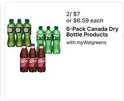 Walgreens 6-Pack Canada Dry Bottle Products offer