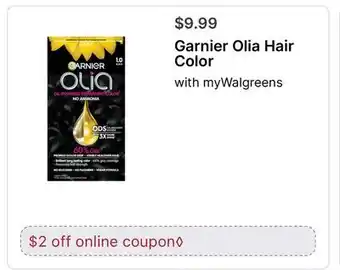 Walgreens Garnier Olia Hair Color offer