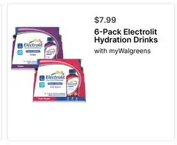 Walgreens 6-Pack Electrolit Hydration Drinks offer