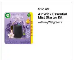 Walgreens Air Wick Essential Mist Starter Kit offer