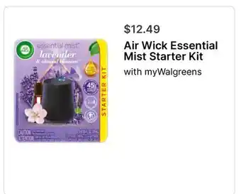 Walgreens Air Wick Essential Mist Starter Kit offer