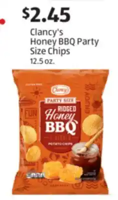 Aldi Clancy's Honey BBQ Party Size Chips offer