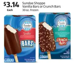 Aldi Sundae Shoppe Vanilla Bars or Crunch Bars offer