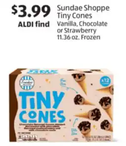 Aldi Sundae Shoppe Tiny Cones offer
