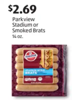 Aldi Parkview Stadium or Smoked Brats offer