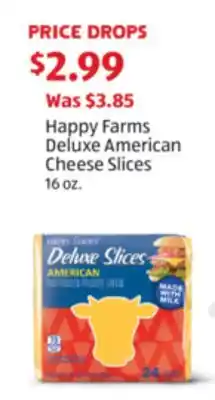 Aldi Happy Farms Deluxe American Cheese Slices offer